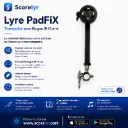 Lyre PadFix Trompette avec Bague ARGENTEE de 14mm