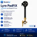 Lyre PadFix Trompette avec Bague DOREE de 14mm