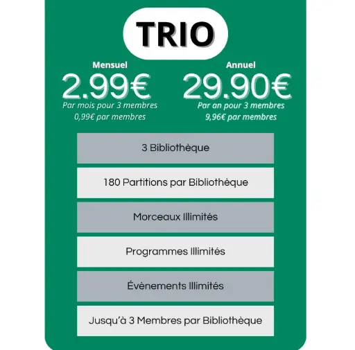 Abonnement Trio