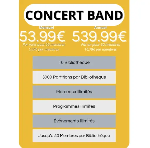 Abonnement Concert Band